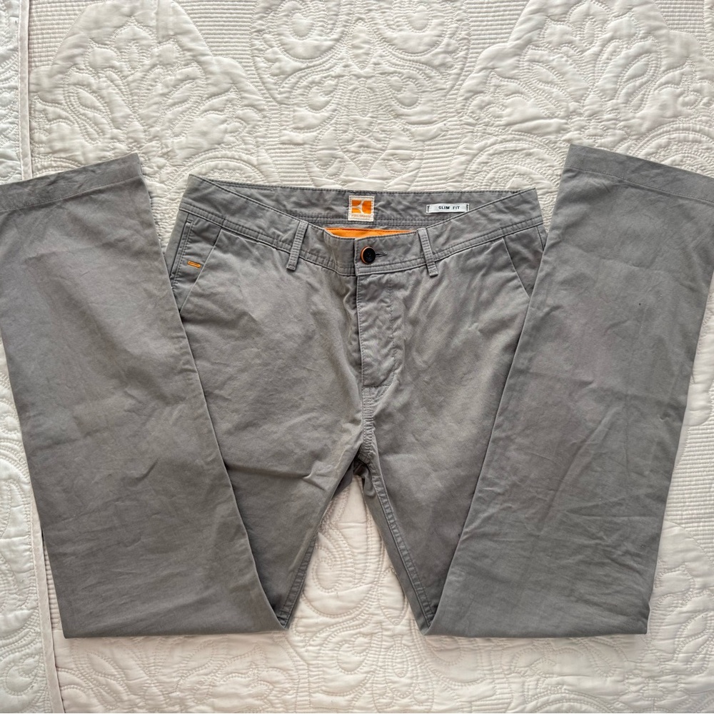 Boss Men's Light grey Chinos
